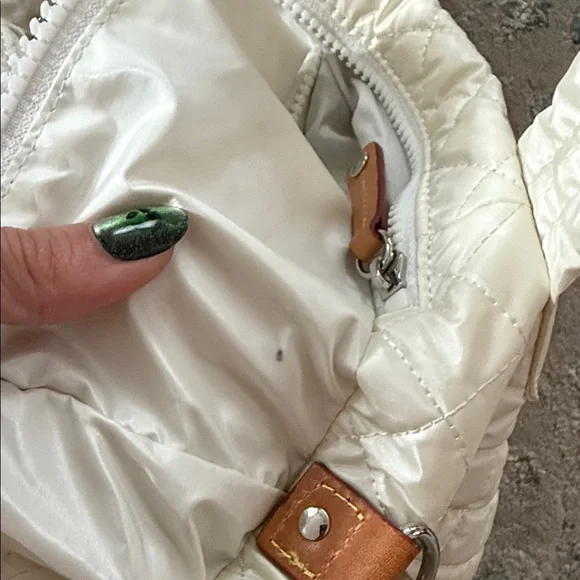 MZ Wallace Mini Metro Tote Deluxe- Pearl & Iridescent - Picture 5 of 8